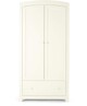 Mia 4 Piece Cotbed with Dresser Changer, Wardrobe, and Premium Dual Core Mattress Set - White image number 7